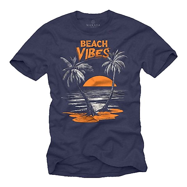 MAKAYA T-Shirt Herrenshirt mit California Beach günstig online kaufen