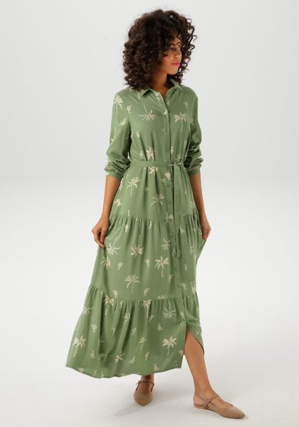 Aniston CASUAL Maxikleid (mit abnehmbarem Bindeband) günstig online kaufen
