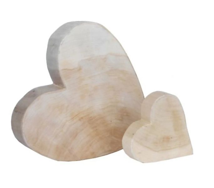 Herz aus Pappelholz - natur - Höhe 40 cm günstig online kaufen
