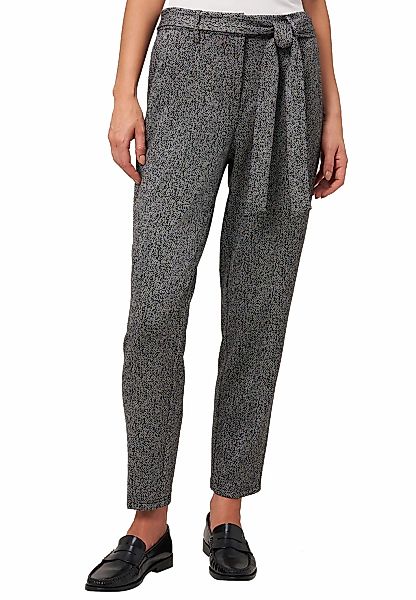 Zero Stoffhose "zero Damen Stoffhose Herringbone mit Bindegürtel 28 Inch", günstig online kaufen