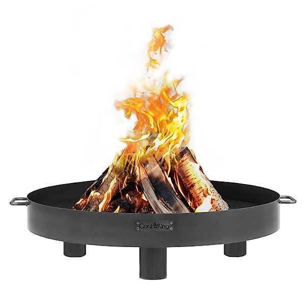 CookKing Feuerschale Stahl Tunis Ø 60 cm x 20 cm Schwarz günstig online kaufen