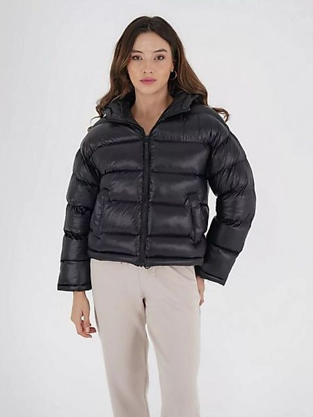 Freshlions Daunenjacke Freshlions Hooded Puffer Jacket schwarz XS günstig online kaufen