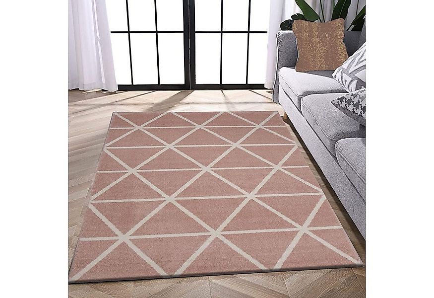 Vimoda Teppich Viva Classic, Wohnzimmer Rauten Motiv, Rechteckig, Höhe: 12 günstig online kaufen