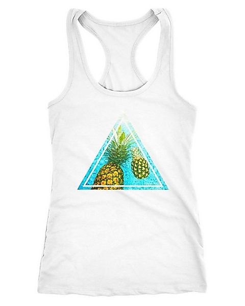 Neverless Tanktop Damen Tank-Top Foto Print Ananas Palmen Sommer Tropical D günstig online kaufen