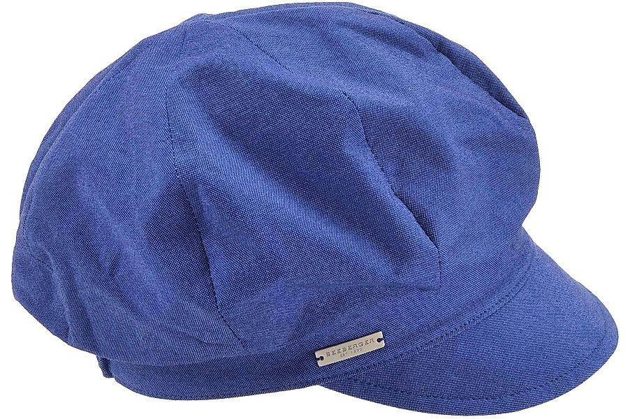 Seeberger Ballonmütze Chambraystoff Schildmütze 53972-0 günstig online kaufen