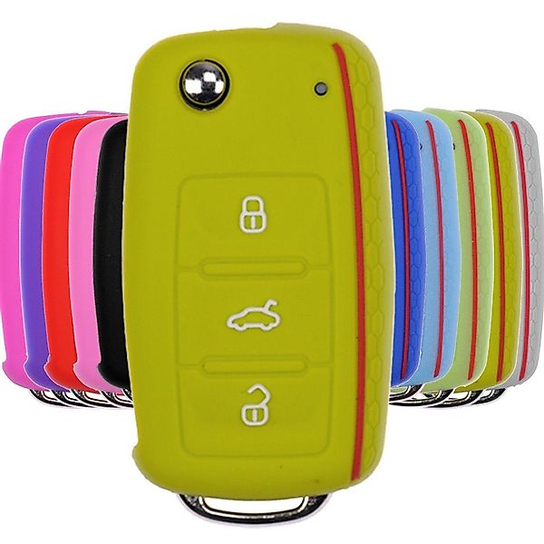 mt-key Schlüsseltasche Autoschlüssel Softcase Silikon Schutzhülle günstig online kaufen