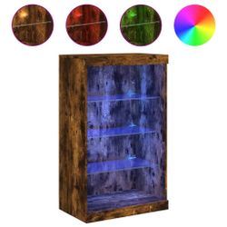 vidaXL Sideboard Sideboard mit LED-Leuchten Räuchereiche günstig online kaufen