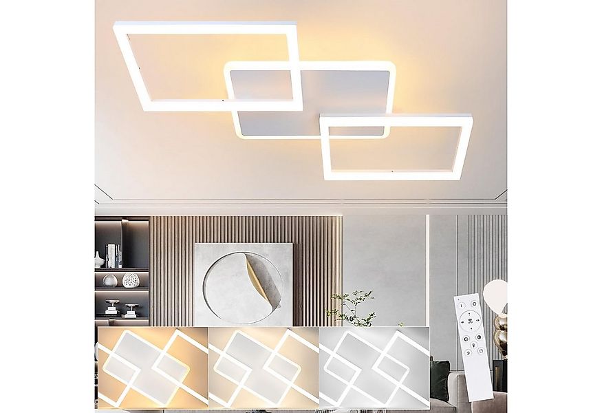 Nettlife LED Deckenleuchte Schlafzimmerlampe mit drei verflochtenen Rahmen, günstig online kaufen