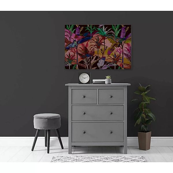 Bricoflor Wandbild Bunt Quer Leinwandbild Mit Dschungel Motiv 90 X 60 Cm Le günstig online kaufen