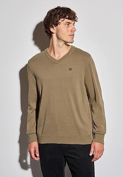 STREET ONE MEN Strickpullover aus reiner günstig online kaufen