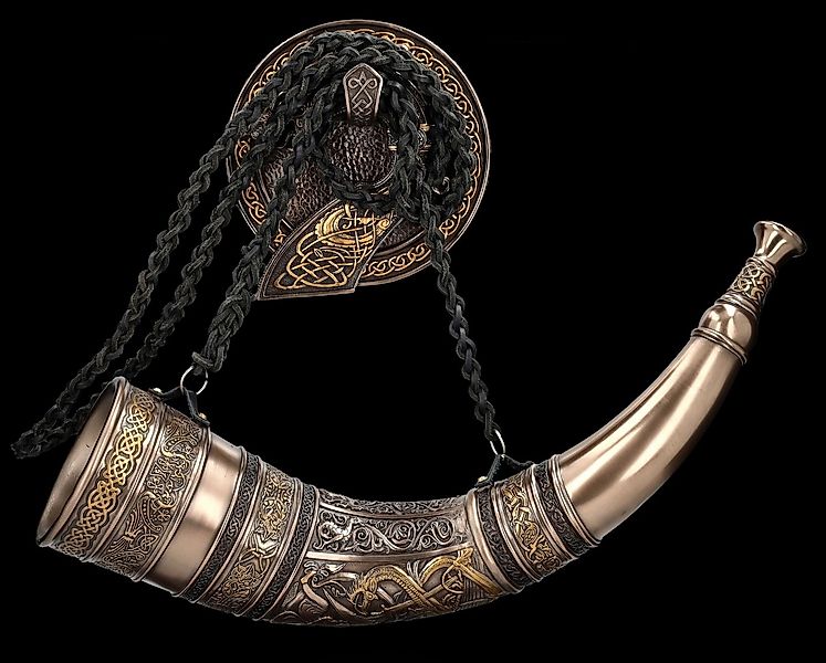 Figuren Shop GmbH Wanddekoobjekt Wanddeko - Wikinger Signalhorn (funktionsf günstig online kaufen