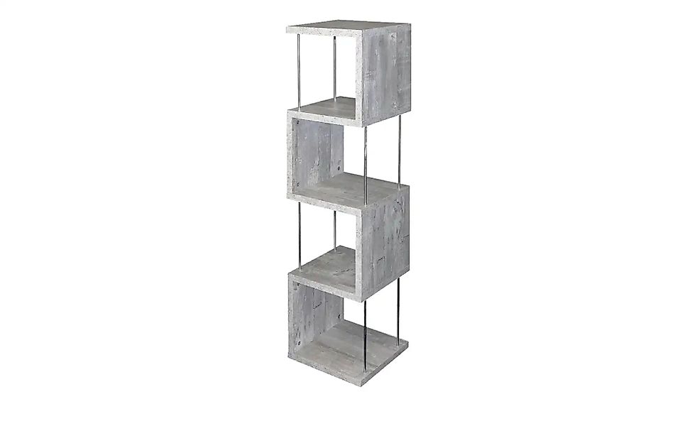 Standregal groß  Moiola ¦ grau ¦ Maße (cm): B: 33 H: 126 T: 33.0 Regale > S günstig online kaufen
