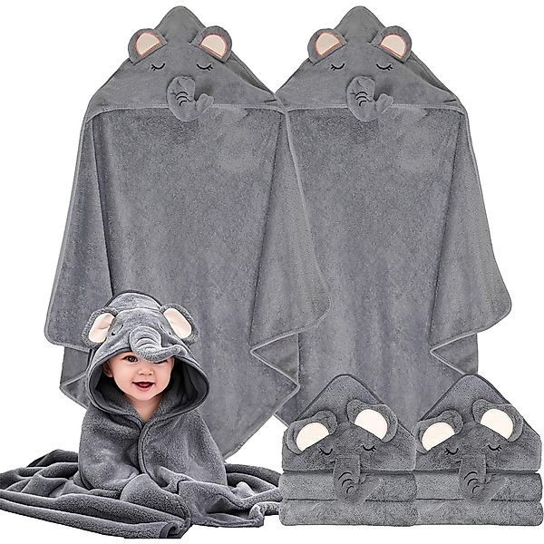 Mutig Kapuzenhandtuch Baby Kapuzenhandtuch 2 Stück,Waschlappen&Ohren,für günstig online kaufen