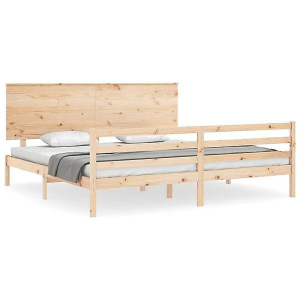 vidaXL Massivholzbett mit Kopfteil 3195236 günstig online kaufen