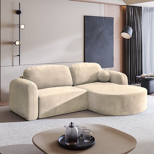 Masseno Ecksofa AMILIA mit Schlaffunktion L-Form, günstig online kaufen