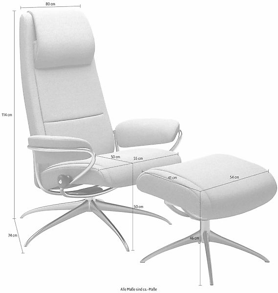 Stressless Relaxsessel "Paris", (Set, Relaxsessel mit Hocker), mit Hocker, günstig online kaufen