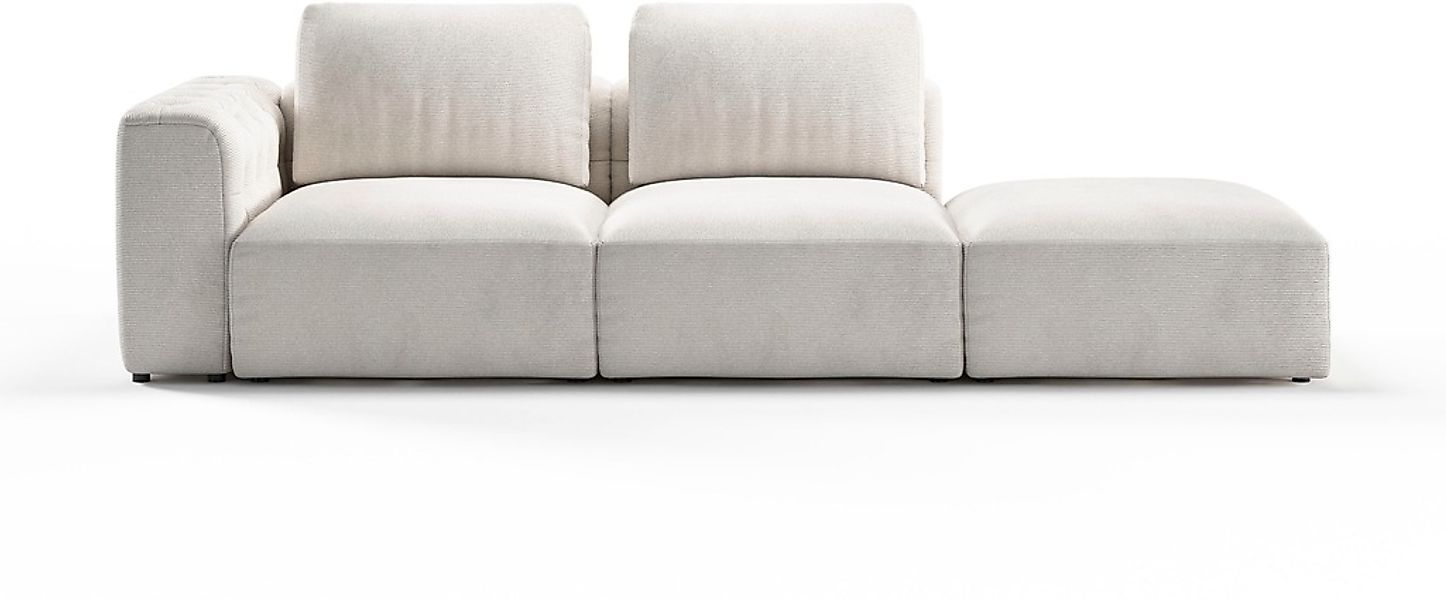 RAUM.ID Chaiselongue »Cushid«, Modul-Sofa, bestehend aus 2-Sitzer und Hocke günstig online kaufen