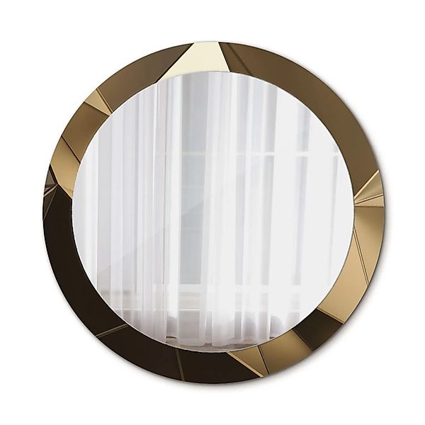 Tulup Spiegel mit Aufdruck Moderne Abstraktion 90x90 cm Runder Spiegel mit günstig online kaufen