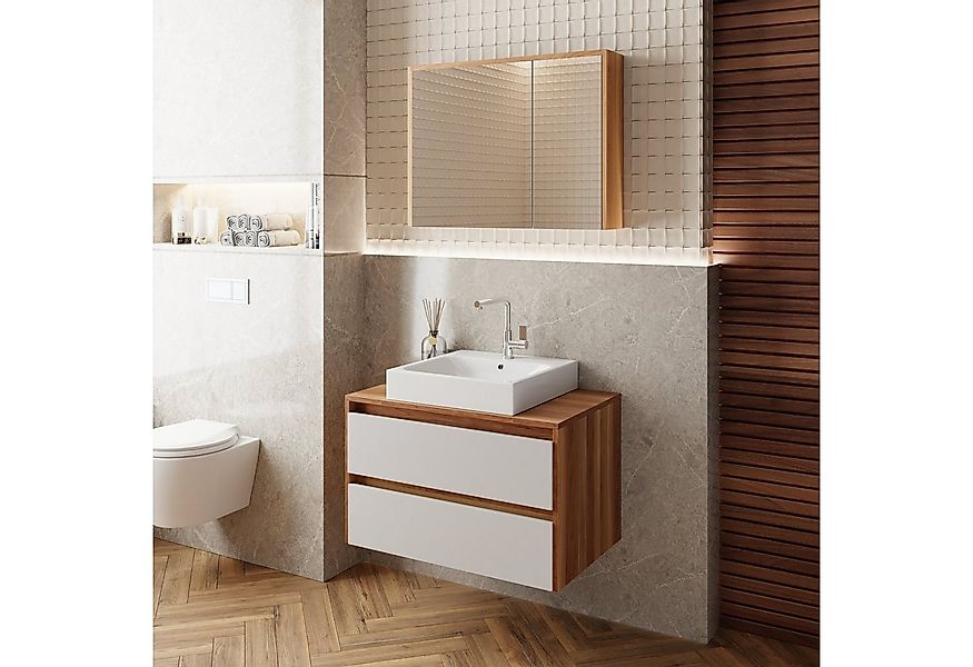 Karen Badmöbel-Set Badmöbel Set Loon, (Komplett-Set 3-Teilig (Unterschrank, günstig online kaufen