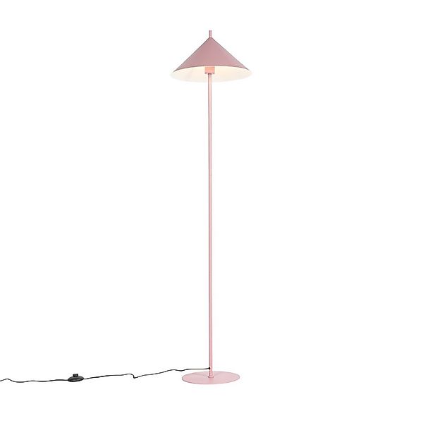 Qazqa Stehlampe Triangolo, ohne Leuchtmittel, E27, günstig online kaufen