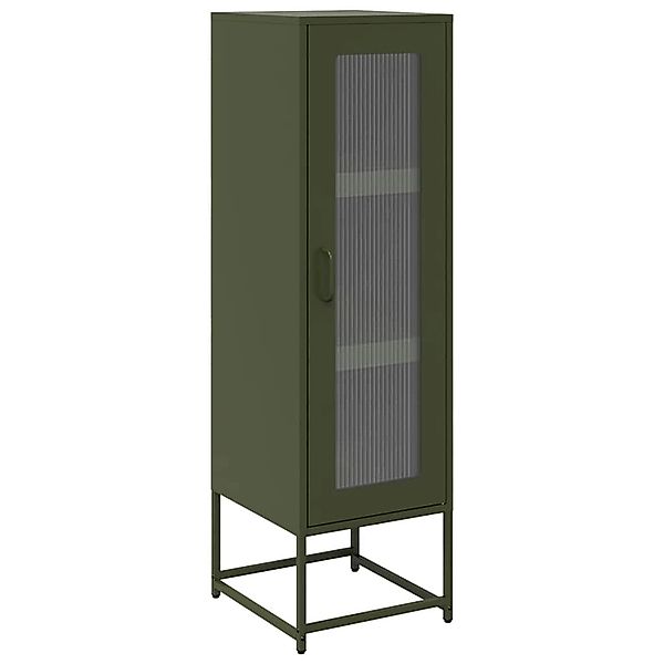 vidaXL Highboard Olivgrün 36x39x123 cm Kaltgewalzter Stahls 853396 günstig online kaufen