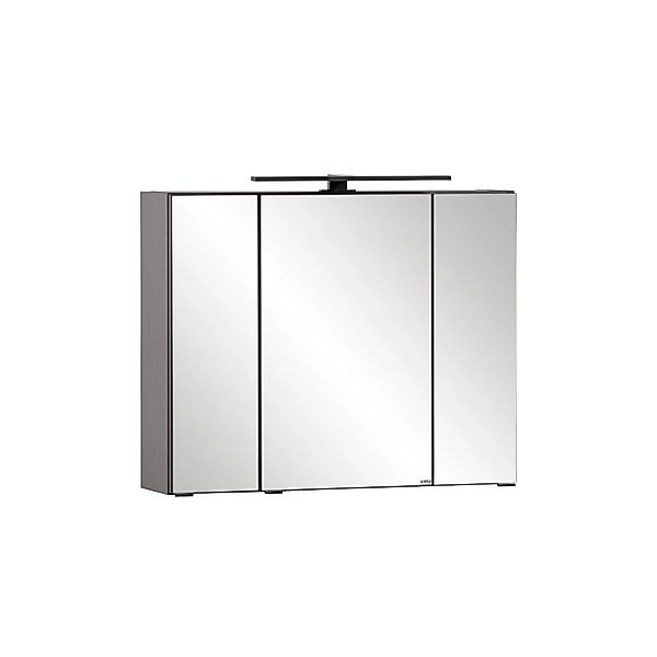 Held Möbel 3D-Spiegelschrank Padua 80 cm Graphitgrau günstig online kaufen
