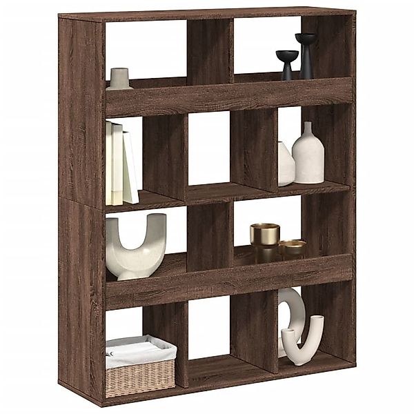 vidaXL Bücherregal Raumteiler Eichen-Optik 100x33x125,5 cm günstig online kaufen