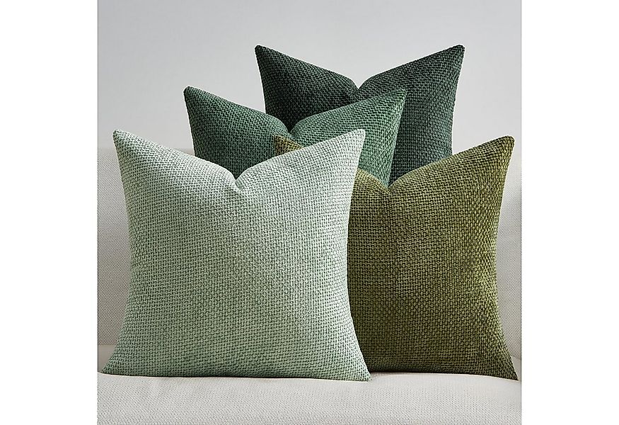 Topfinel Kissenbezug 40x40 samt kissenbezüge 50x50 Weich Sofa Deko Rattanst günstig online kaufen