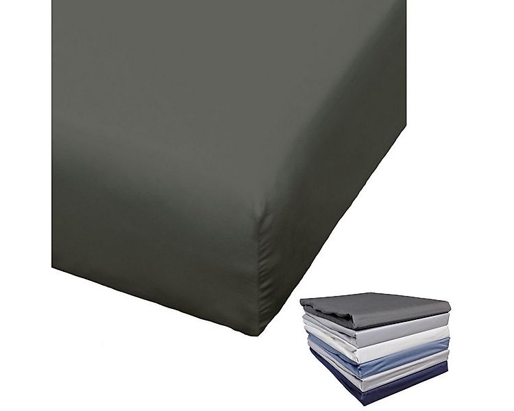 BIERBAUM Spannbettlaken Bierbaum hochwertiges Spannbettlaken Mako Satin Spa günstig online kaufen
