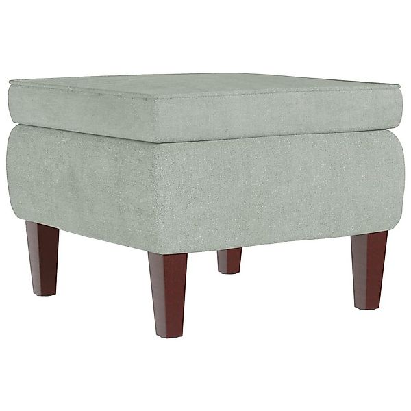 vidaXL Hocker Hocker mit Holzbeinen Hellgrau günstig online kaufen