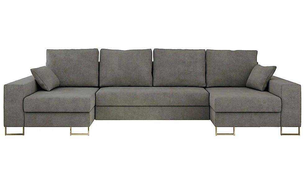 Wohnlandschaft mit Schlaffunktion Dorain ¦ grau ¦ Maße (cm): B: 312 H: 95 P günstig online kaufen