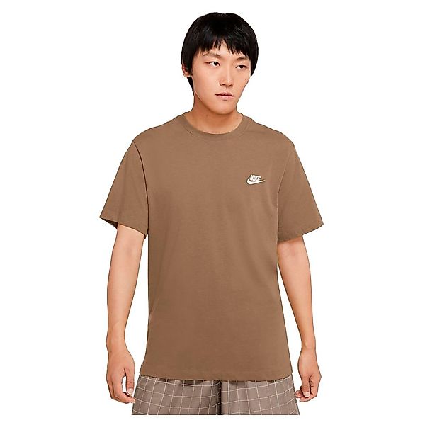Nike Sportswear Club Kurzärmeliges T-shirt 2XL Dk Driftwood / White günstig online kaufen