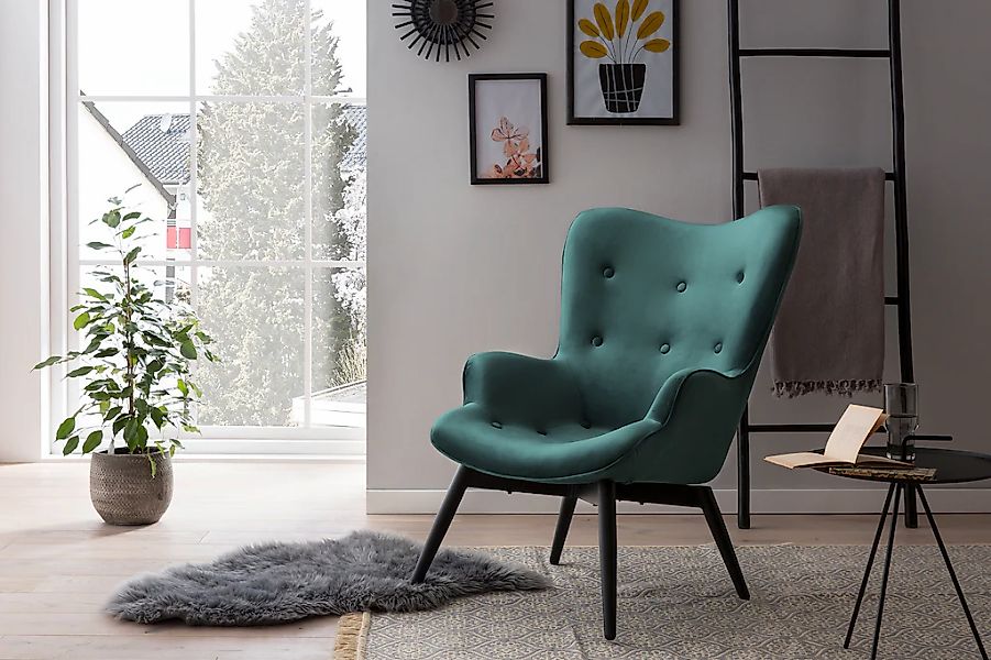 SalesFever Sessel, (1 St.), Zierknöpfe in der Rückenlehne günstig online kaufen