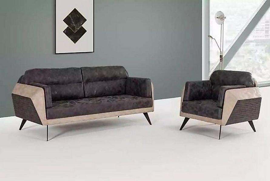 Xlmoebel Sofa Neues Set mit zeitgemäßer Drei-Sitzer-Couch, Sessel und, Herg günstig online kaufen