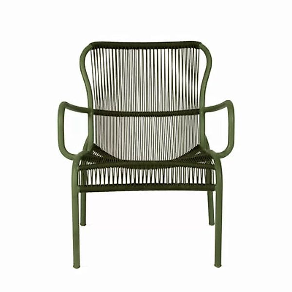 Lounge Sessel Loop Lounge plastikmaterial textil grün / Stapelbar - Bespann günstig online kaufen