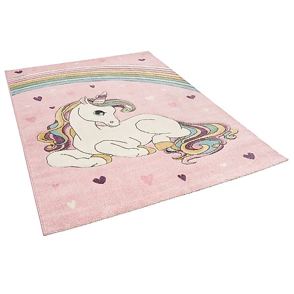 Pergamon Kinder Teppich Maui Kids Einhorn Pastell Rosa 160x230cm günstig online kaufen