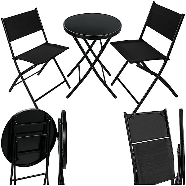 tectake Essgruppe Bistro-Set, (Set., 3-tlg), Robustes günstig online kaufen