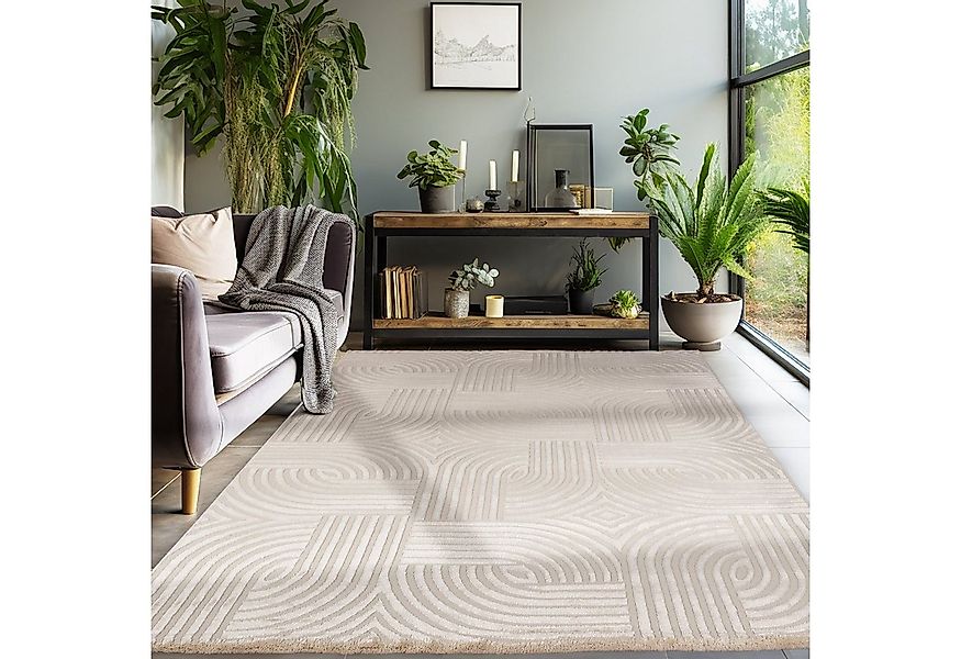 SIMPEX24 Designteppich Skandinavisches Boho Design, Läufer, Höhe: 12 mm, Te günstig online kaufen