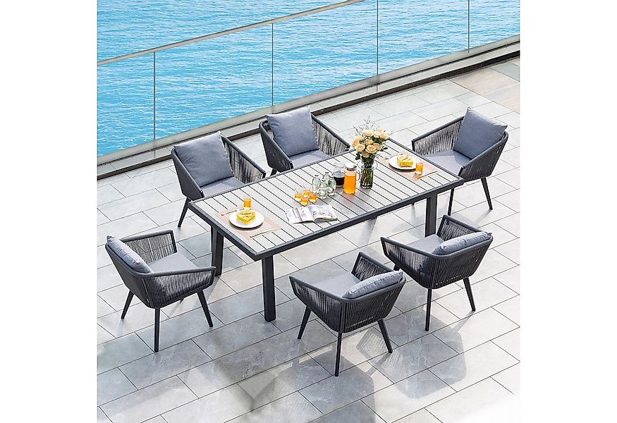 Rainsworth Gartenlounge-Set Gartenlounge set rattan set für 4 Personen,6 Pe günstig online kaufen
