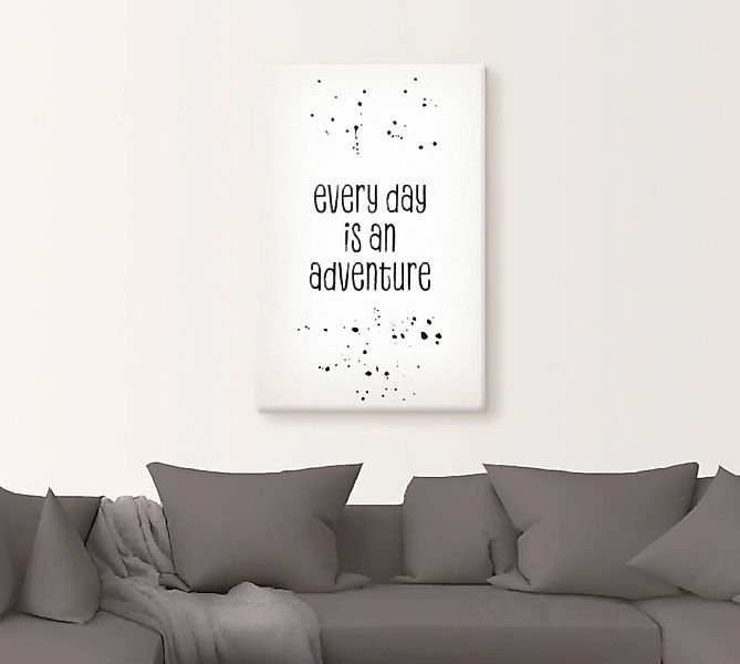Artland Wandbild »Jeder Tag ist ein Abenteuer«, Sprüche & Texte, (1 St.), a günstig online kaufen