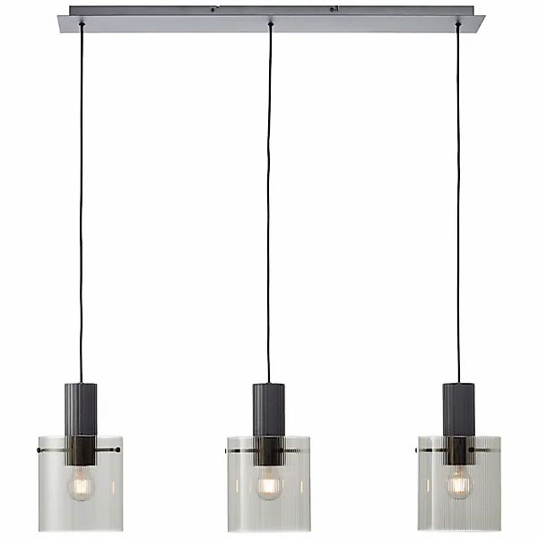 Brilliant Pendelleuchte »Riffelini«, 3 flammig, Leuchtmittel E27   ohne Leu günstig online kaufen