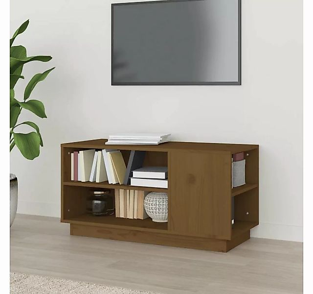 furnicato TV-Schrank Honigbraun 80x35x40,5 cm Massivholz Kiefer günstig online kaufen