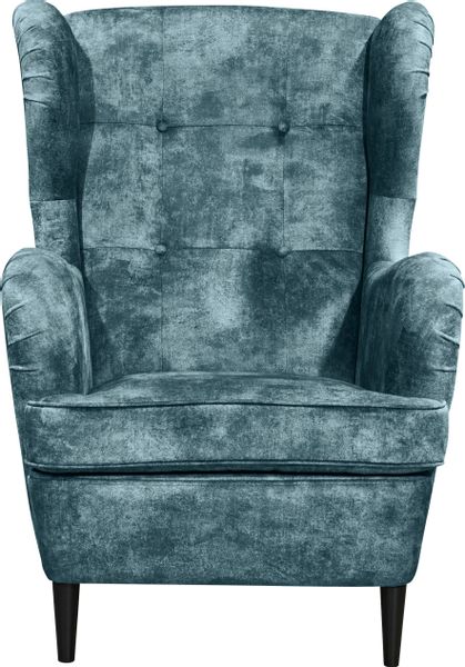 ED EXCITING DESIGN Ohrensessel "Oskar" mit Massivholzfüßen günstig online kaufen