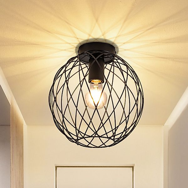 ZMH LED Deckenleuchte Ø 25cm Schwarz günstig online kaufen