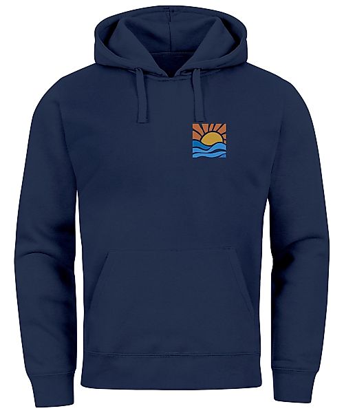 Neverless Hoodie Hoodie Herren Logo Print günstig online kaufen