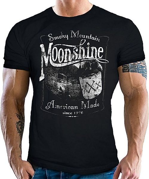 GASOLINE BANDIT® T-Shirt für Hotrod US-Car Muscle-Car Fans: Moonshine günstig online kaufen