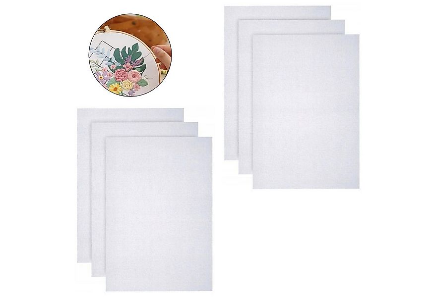 REDOM Stoff 6er Pack Aida-Stoff Weiß Kreuzstich-Stoff, 14 CT 30 × 45 cm für günstig online kaufen