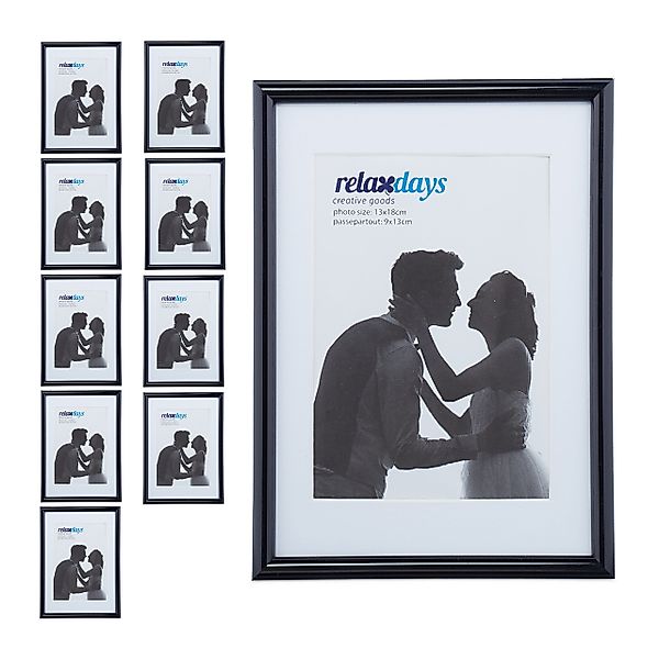 relaxdays Bilderrahmen 10 x Bilderrahmen 13 günstig online kaufen