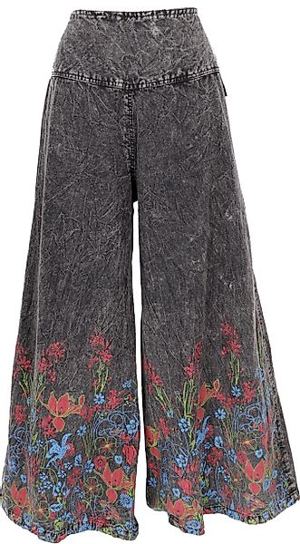 Guru-Shop Relaxhose Palazzohose, Boho Baumwollhose, Hosenrock günstig online kaufen