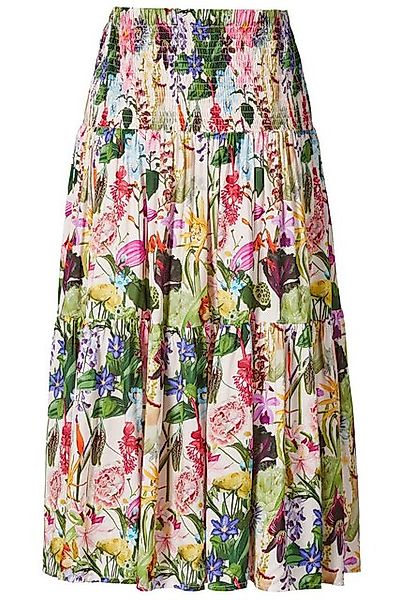 Himalaya Clothing Midirock Midirock mit floralem Print und elastischem Bund günstig online kaufen